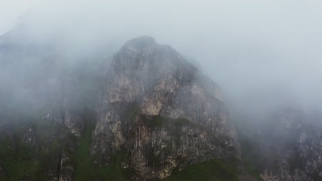 misty mountain peak