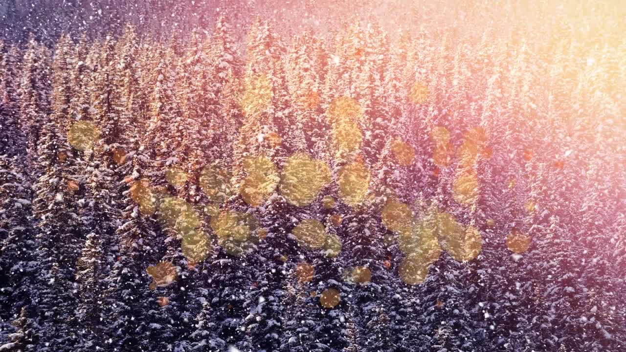 시골 에 눈 이 내리고 있다