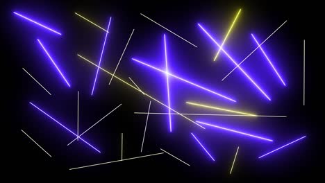 líneas de neón creativas abstractas, animación de bucle de barras.