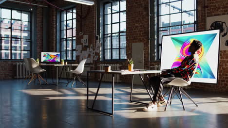 creative designer in modern office