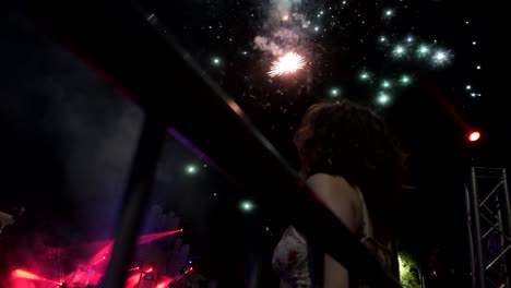 epic outdoor celebration with music and fireworks