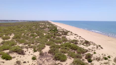 Vuelo-Sobre-La-Línea-De-Playa-Y-Bancos-De-Arena.