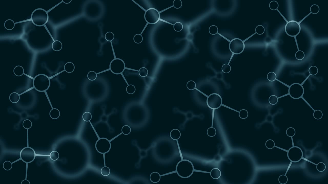 estructura molecular. tecnología de alta tecnología de la ingeniería genética. biología, genética, química. molécula en animación de bucle. concepto de tecnología médica.