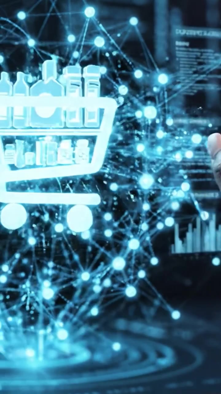 Exploring the Future of Digital Shopping: Navigating a Virtual Grocery Cart Interface with Smart Technology and Data Visualization