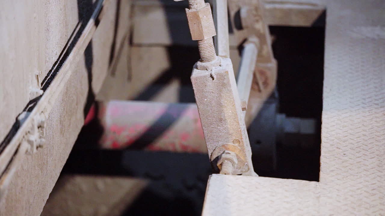 산업 기계 부품의 클로즈업