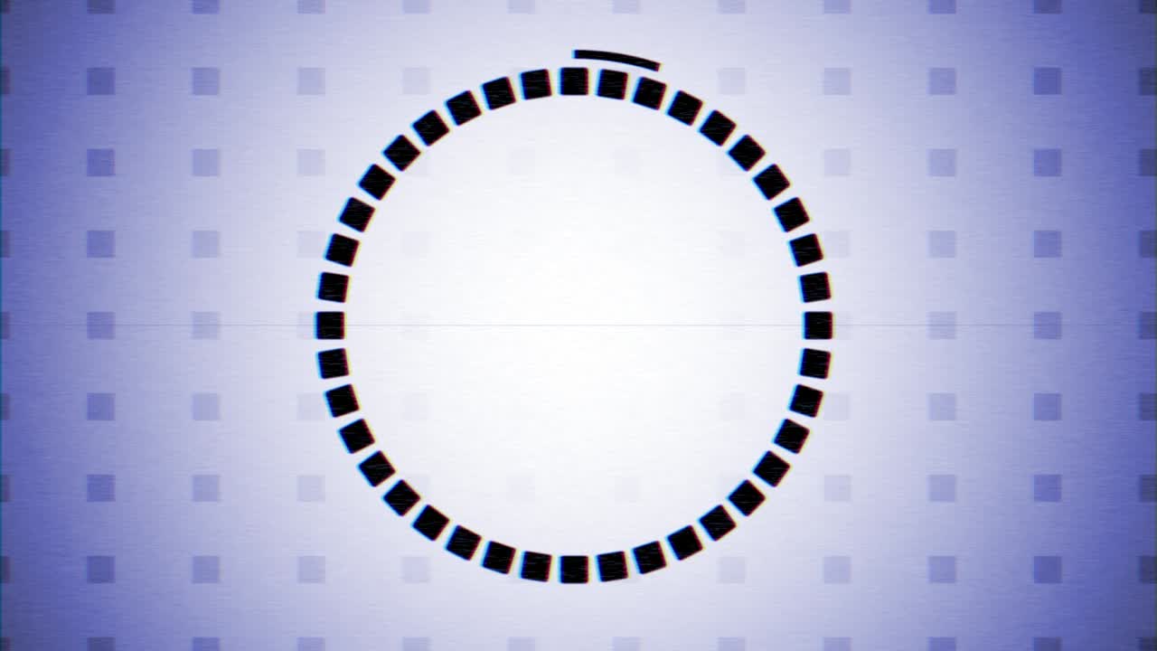 90년대 스타일의 레트로 블루 필름 카운트다운