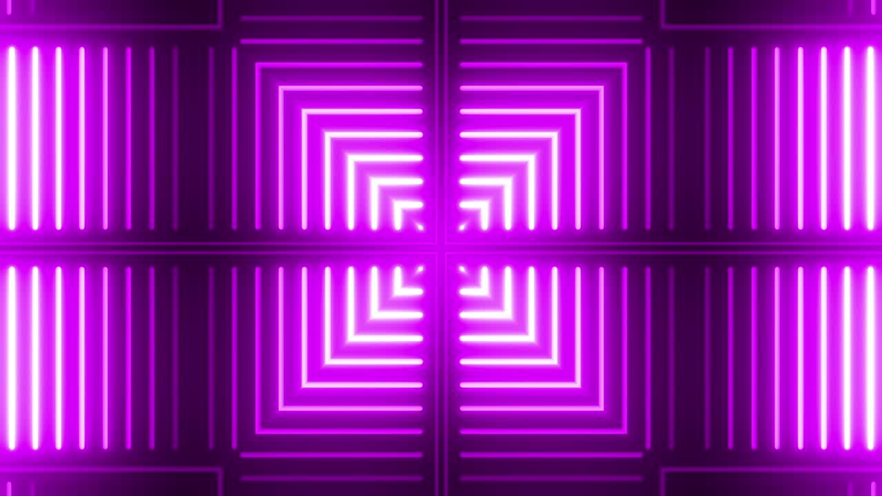 Motivo Geometrico Neon Viola