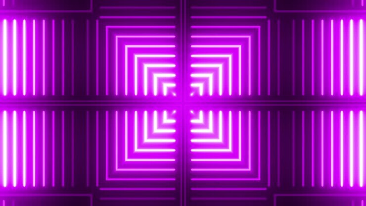 Purple Neon Geometric Pattern