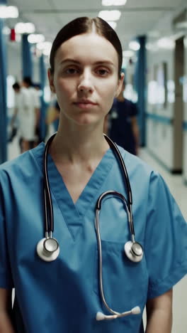 female nurse in hospital