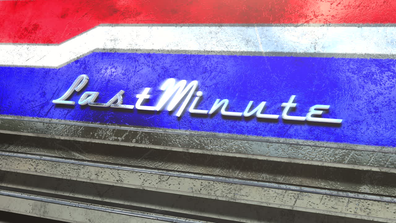 oferta de último minuto en el capó de un coche retro