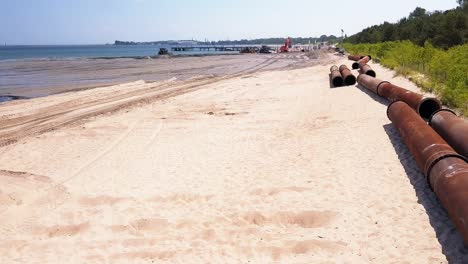 Toma-Aérea-De-Dragado-De-Playa