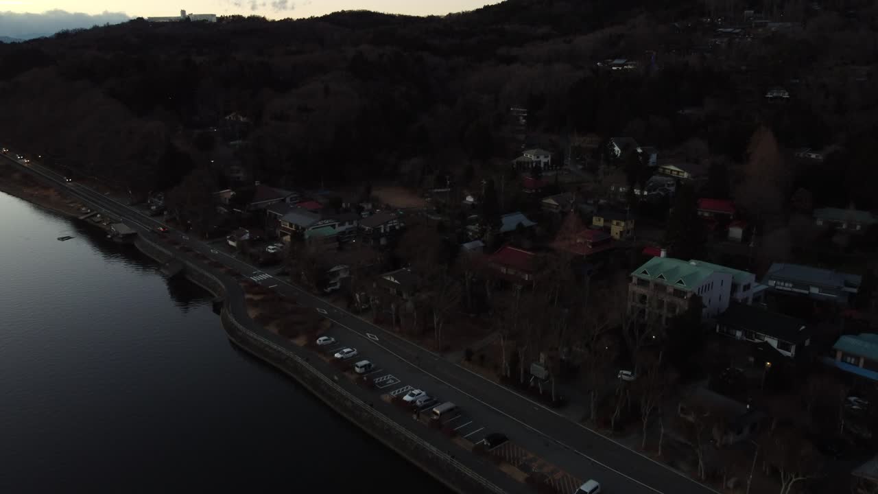 vista aérea del horizonte en mt. fuji