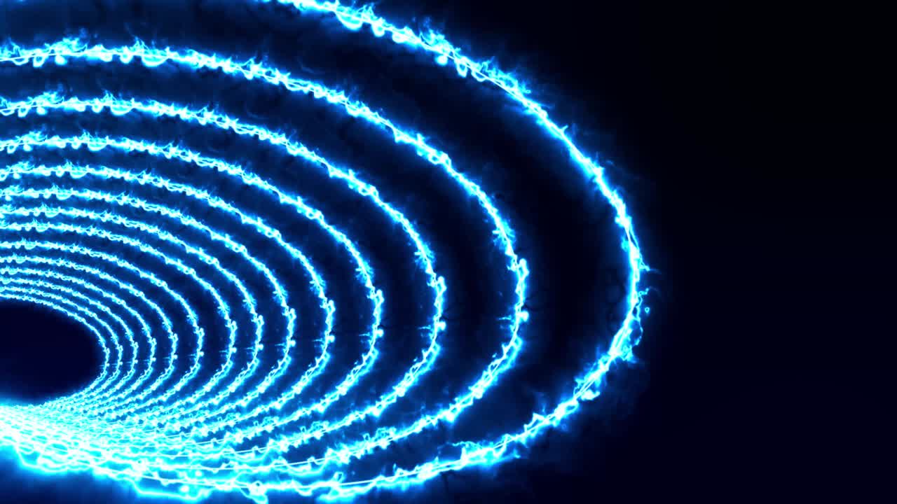 3D circle tunnel animation motion graphics