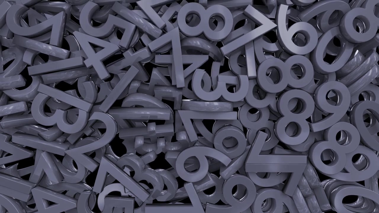 Numbers digits numerals fill screen math calculus school financial 4k