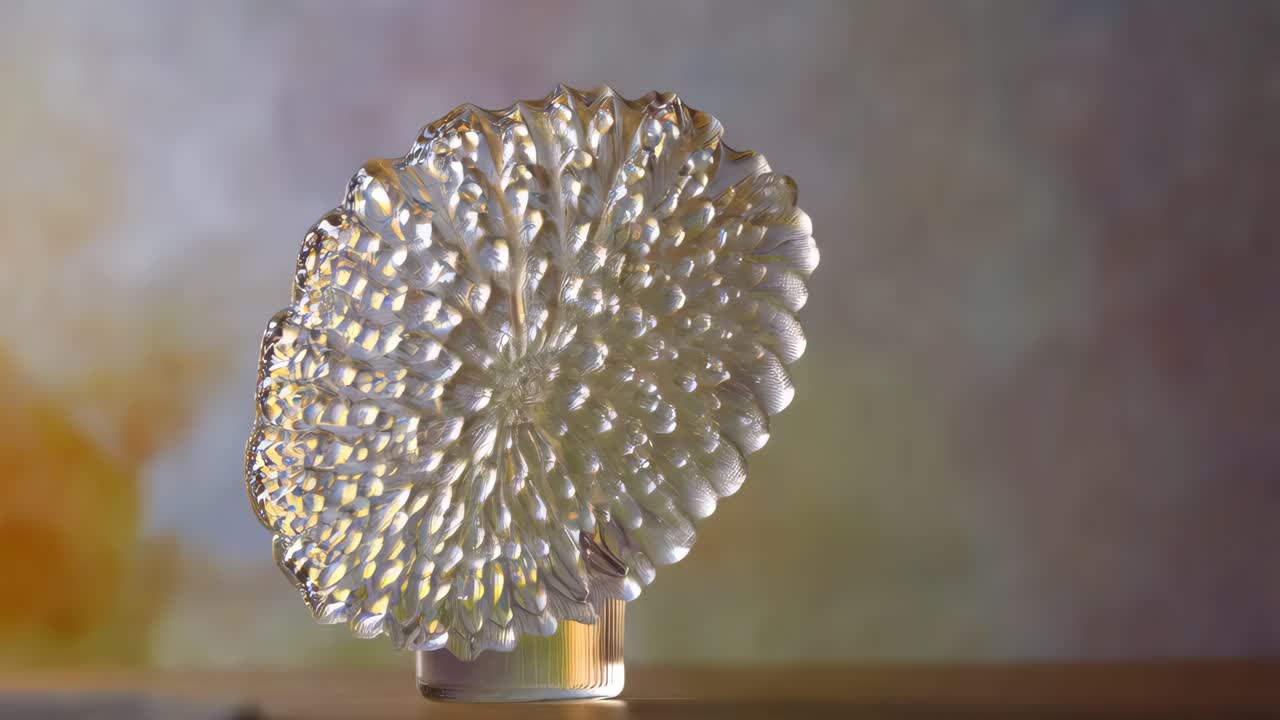 красивый стеклянный цветочный орнамент