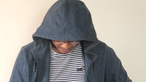 man wearing a hoodie