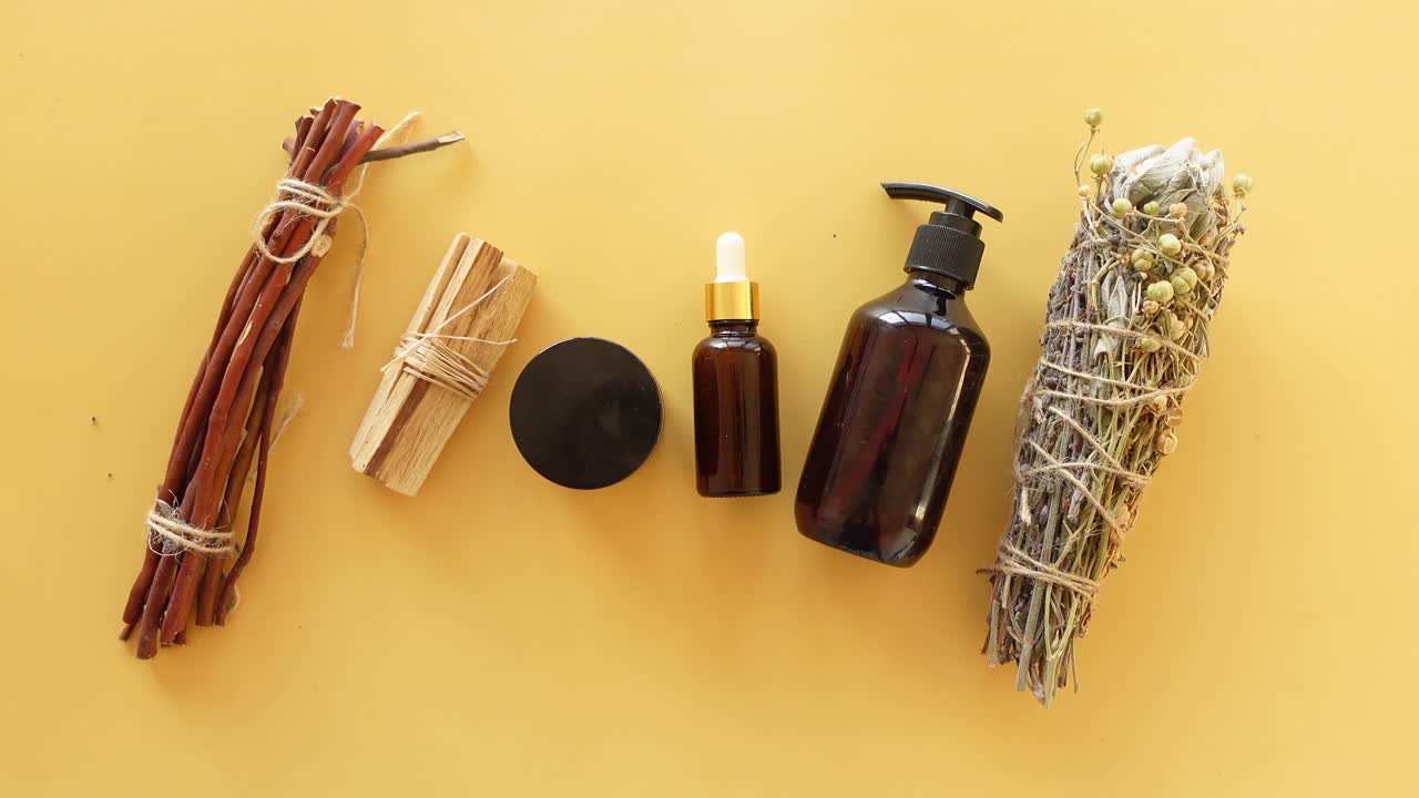 Natural Skincare Products with Palo Santo and Sage