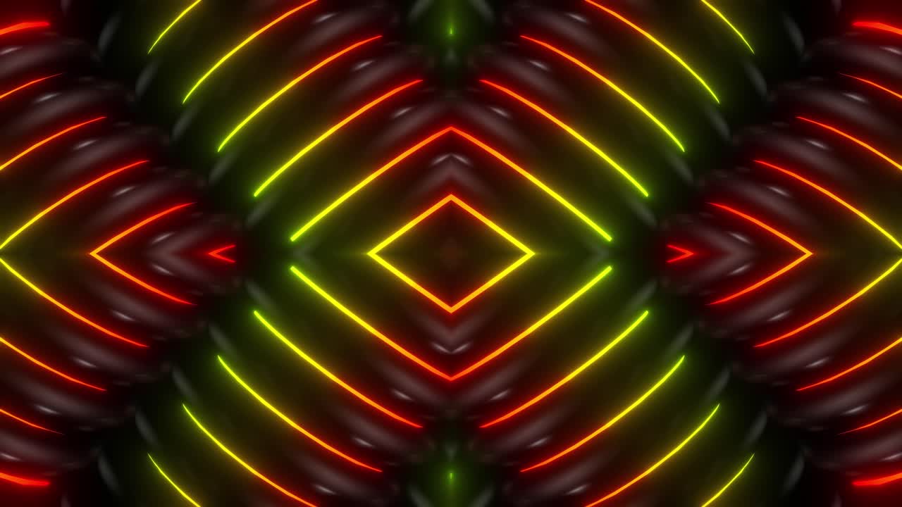 patrón geométrico de neón