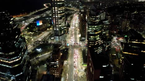 Night-scape-downtown-Santiago-Chile