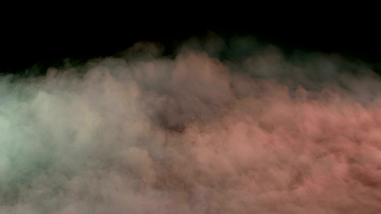 현실적인 건조 얼음 연기 구름