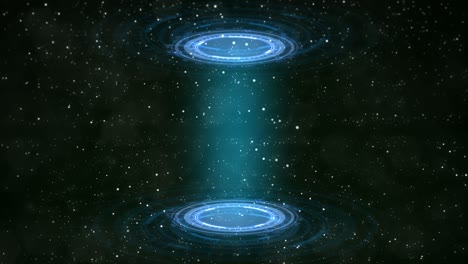 abstract hi-tech background of two hud or ui circles