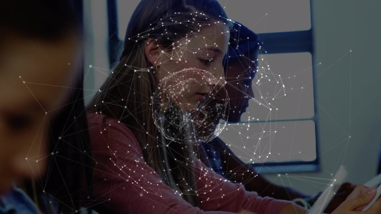 Animation of network of connections over globe