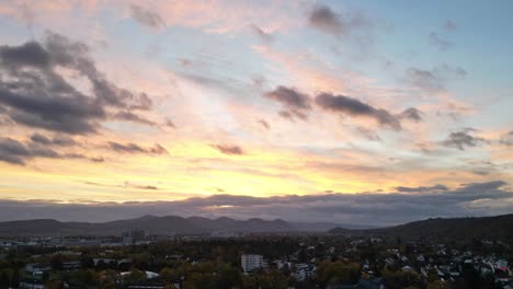 timelapse of early morning skies over bonn, germany