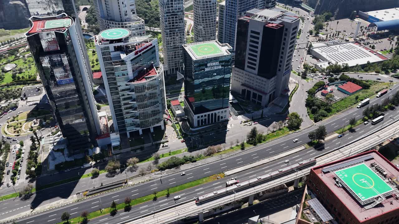 Skyline view of Santa Fe, Mexico City