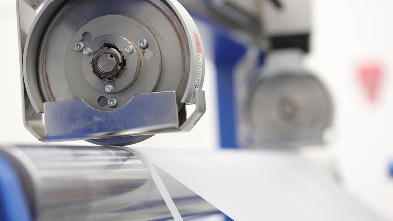 Automatic winding machine moving up in production line