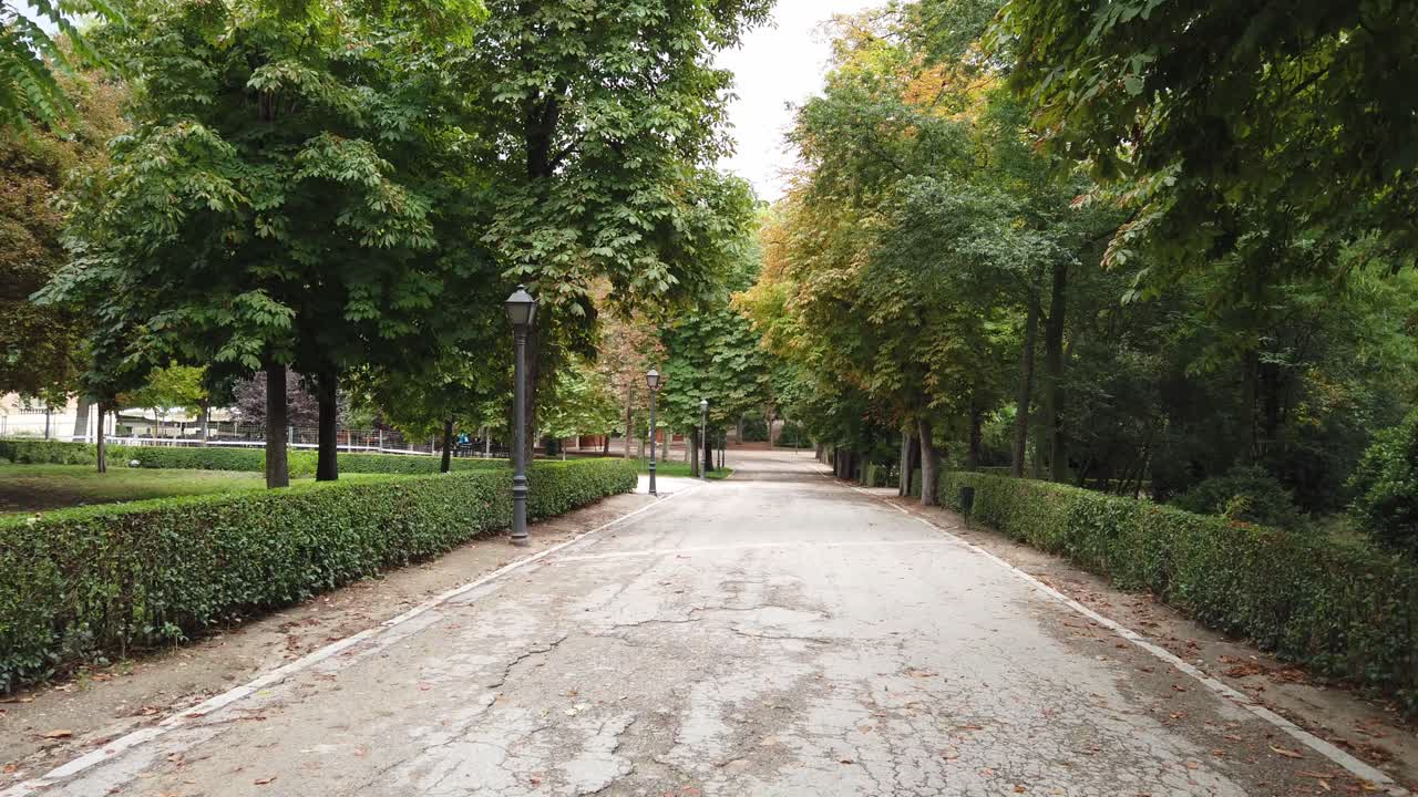Parque do Retiro na cidade de Madrid.