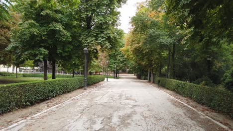 parque del retiro en la ciudad de madrid