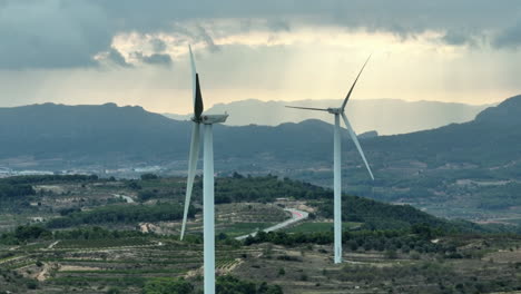 Stopped-wind-turbine-in-Coll-de-Moro-windmill