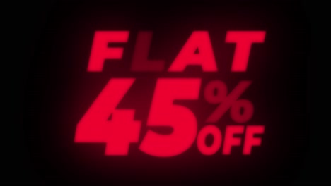 flat 45% off promotion