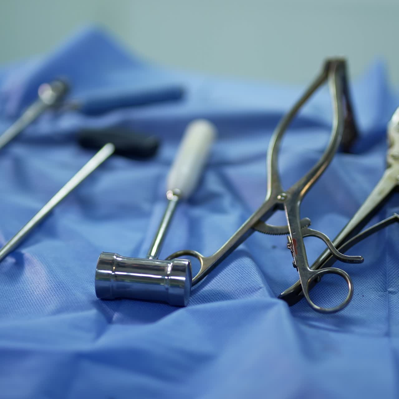 Surgery devices close up view. Professional medical equipment