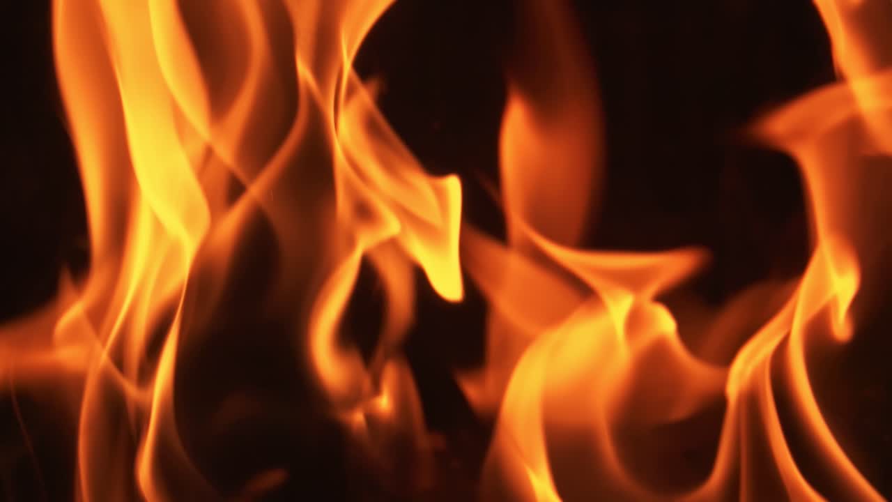 llamas de fuego en cámara lenta llamas de fuego en cámara lenta