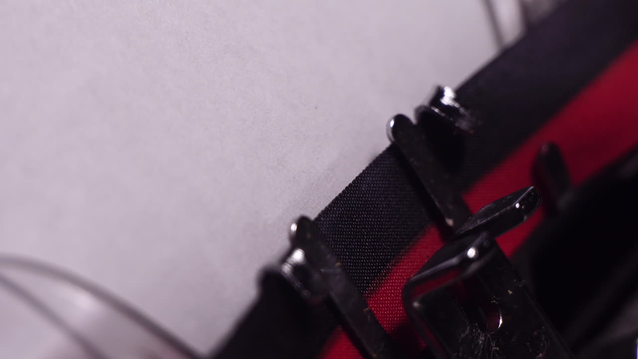 Episode 10, Typing on White Paper in Vintage Typewriter, Macro Close Up