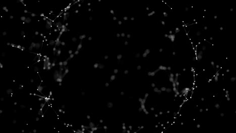 fondo de polígonos digitales abstractos. concepto de tecnología y ciencia.
