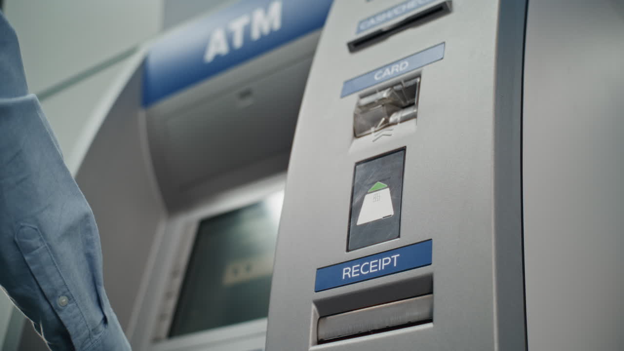 ATM machine close-up
