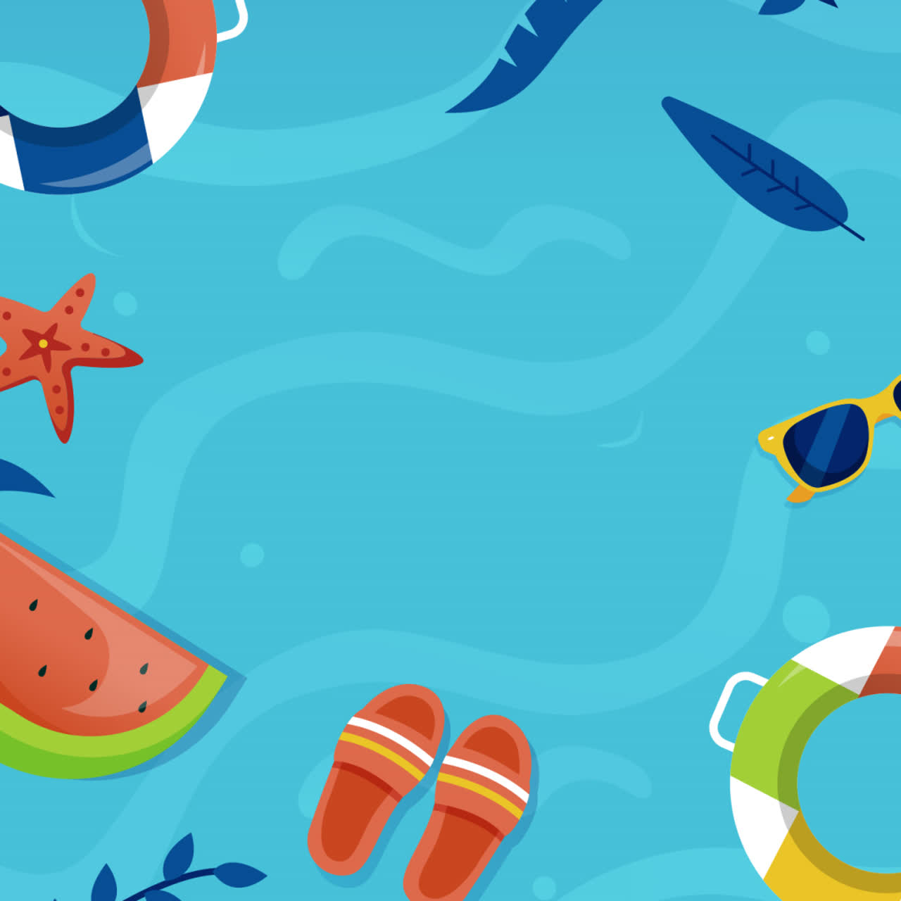 diversión de verano en la piscina o la playa