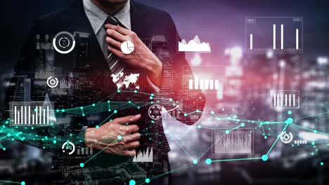 conceptual business dashboard for financial data analysis