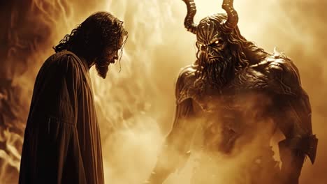 confrontation of divine and demonic