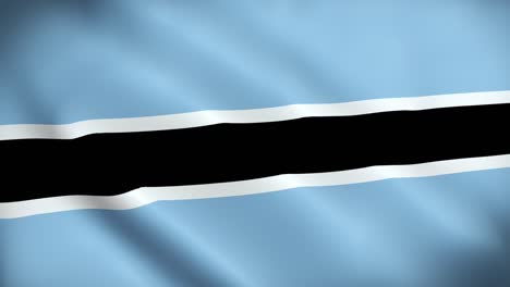 4k national animated sign of botswana, animated botswana flag, botswana flag waving, the national flag of botswana animated.