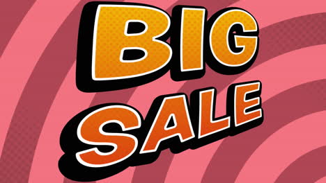 animation of big sale text with red circles