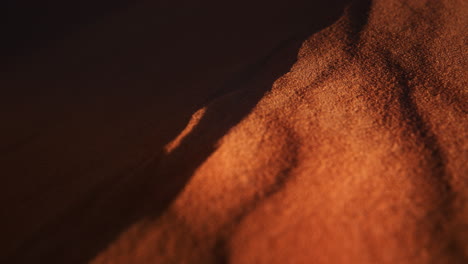 close-up of desert sand dune