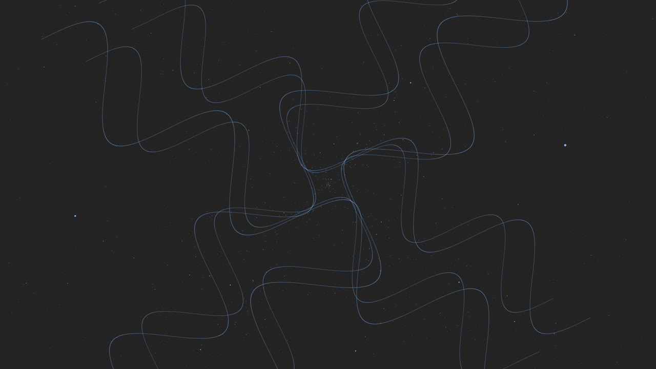 This image showcases a black and purple abstract design with intricate curved lines moving in various directions, creating a dark and mysterious atmosphere