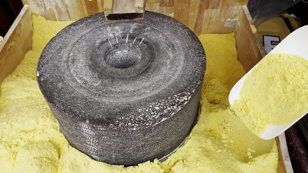 석조 옥수수 밀가루 가공 기계