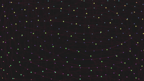 ilusión galaxia oscura con puntos de arco iris de neón y líneas en agujero oscuro