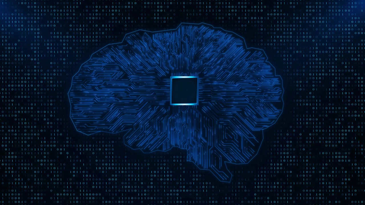 4k intelligent ai learning system concept of data algorithms learning and development of ai in