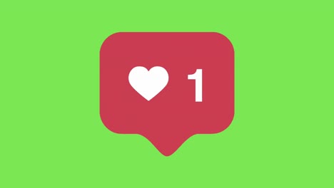 Instagram-Wie-Benachrichtigung-Social-Media-Animation-Green-Screen-4k