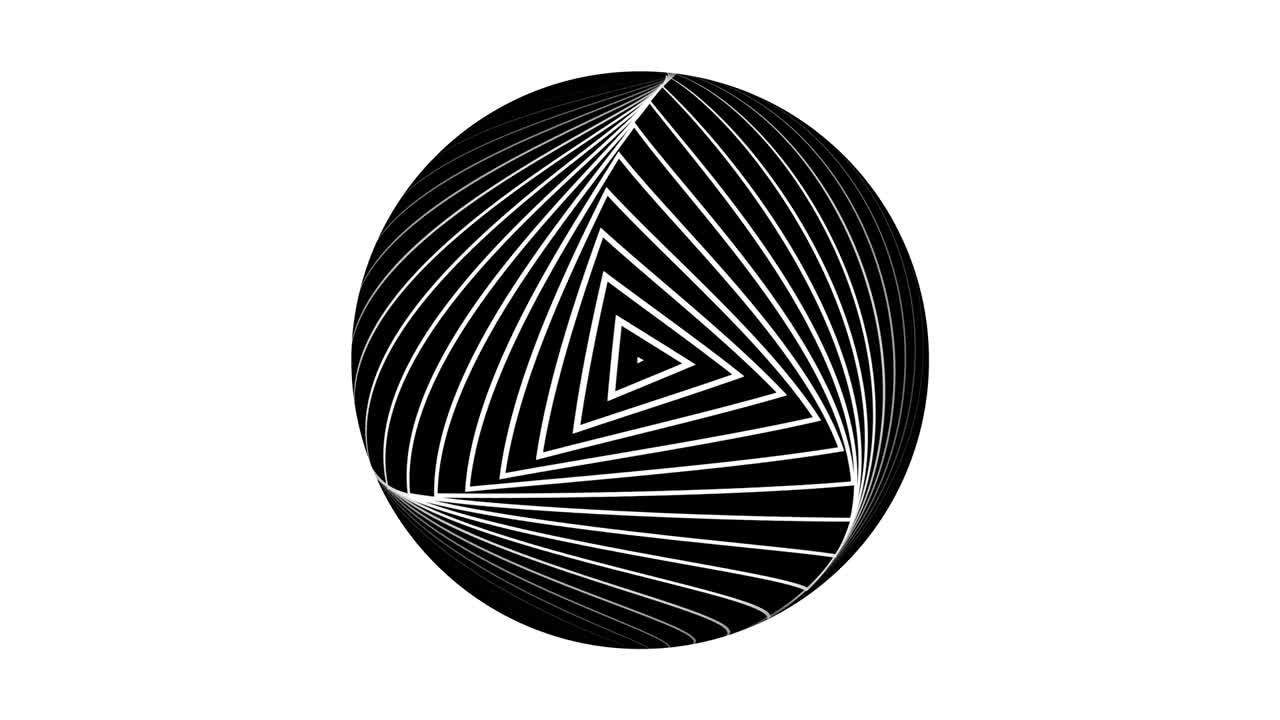 línea abstracta geométrica unida a una esfera. globo de esfera geométrica aislado en blanco.